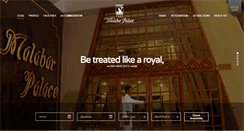 Desktop Screenshot of malabarpalacecalicut.com