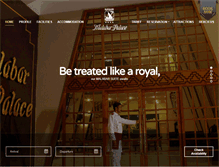 Tablet Screenshot of malabarpalacecalicut.com